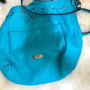 Blue Coach Avery Bucket Bag